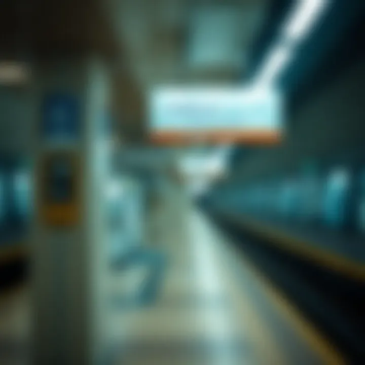 Accessibility Features at Jadaf Metro Station Signage and accessibility features at Jadaf Metro Station