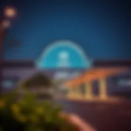 Exterior view of Jadaf Metro Station highlighting its modern architecture