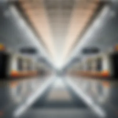 Spacious Interior Layout of Jadaf Metro Station Interior of Jadaf Metro Station showcasing its spacious layout