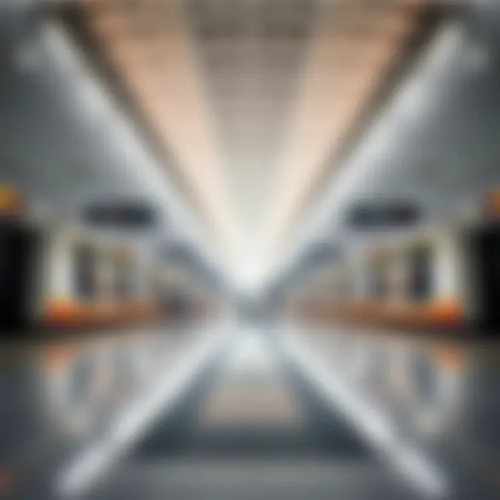 Spacious Interior Layout of Jadaf Metro Station Interior of Jadaf Metro Station showcasing its spacious layout