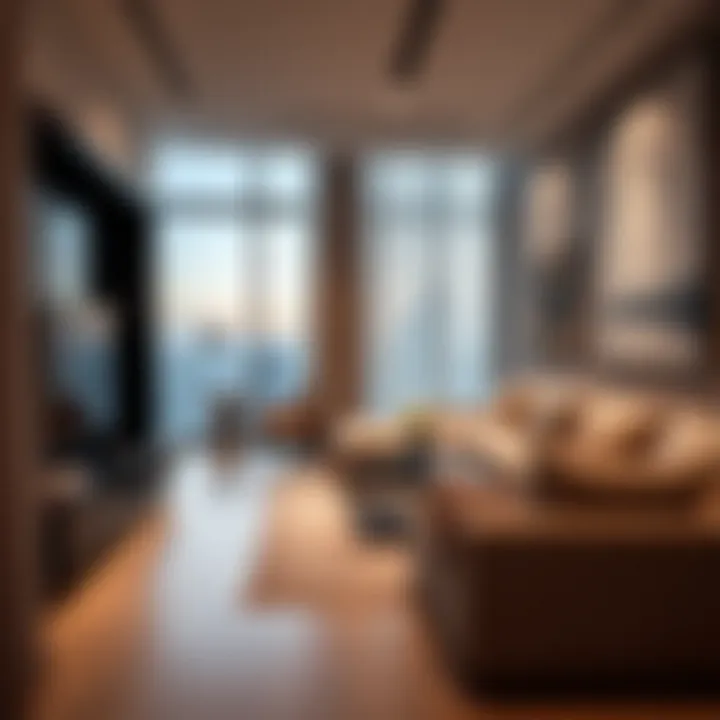 Luxurious apartment interiors highlighting contemporary design