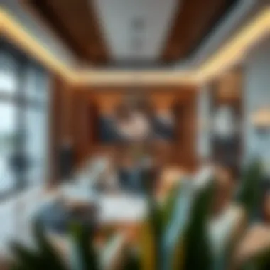 Stylish interior showcasing premium materials and sophisticated design elements