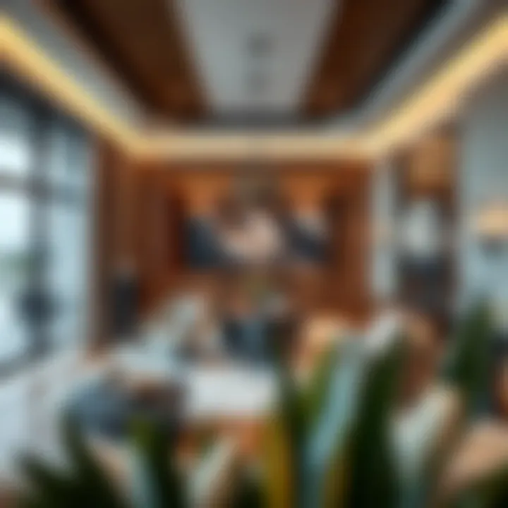 Stylish interior showcasing premium materials and sophisticated design elements