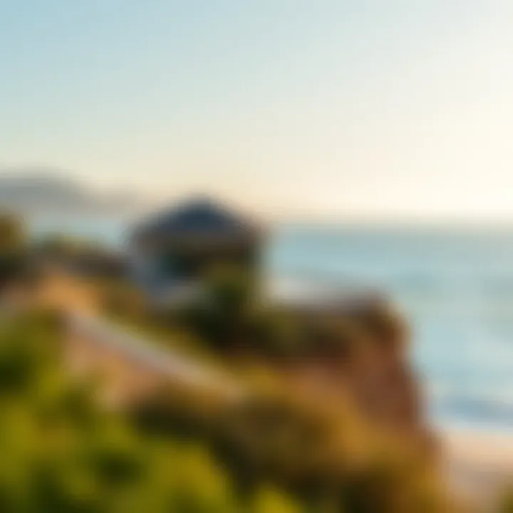 Stunning Coastal Landscape at Mamzar Beach Chalet Scenic view of Mamzar Beach Chalet overlooking the azure waters