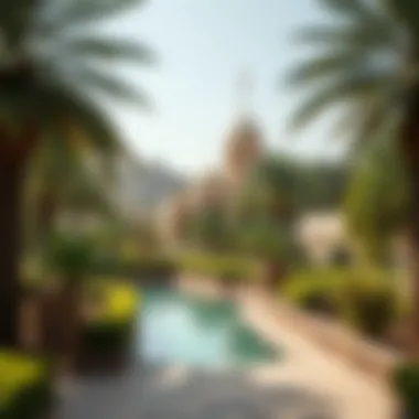 The majestic Al Ain Oasis highlighting lush greenery and cultural heritage