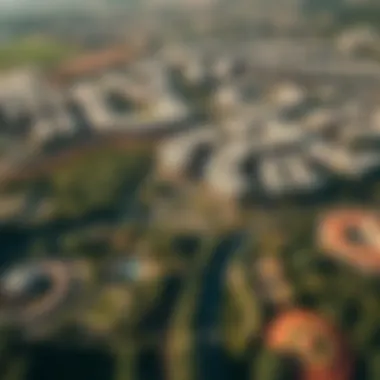 Aerial View of حديقة الشهامة الجديدة Aerial view of حديقة الشهامة الجديدة showcasing its lush greenery