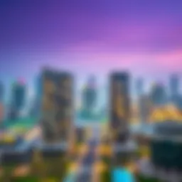 A stunning view of Al Nahda skyline showcasing modern architecture.