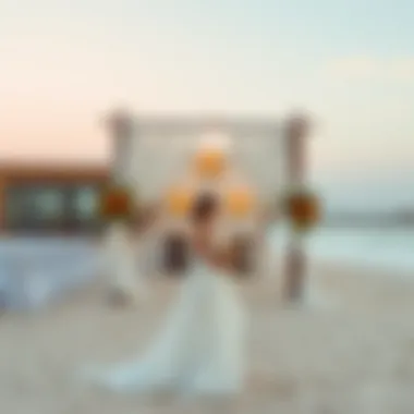 Beachside Wedding Venue A picturesque beachside venue with ocean waves and soft sand, perfect for a seaside wedding.