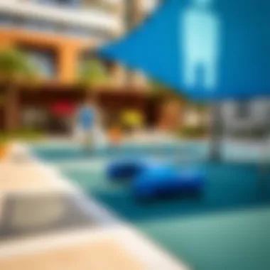 Community amenities at Town Square, highlighting recreational facilities