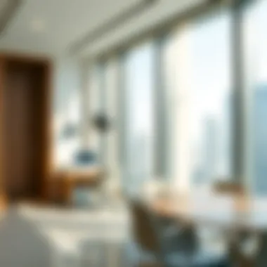 Modern Office Space in Saif Tower Interior shot of a modern office space within Saif Tower