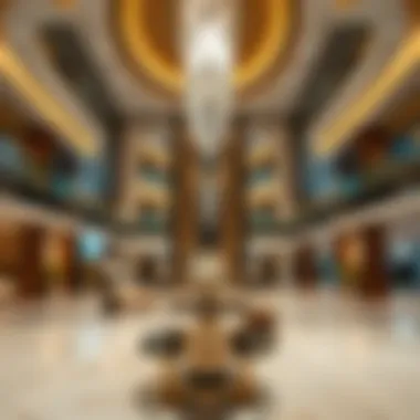 Luxurious Lobby of Sharjah Tower Al Nahda Luxurious lobby interior of Sharjah Tower Al Nahda