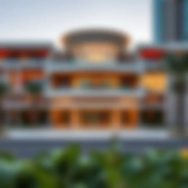 Modern Architectural Elegance Exterior view of the Al Ahli Building showcasing modern architectural elements