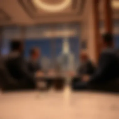 Investment Opportunities at Al Garhoud Star Building Investors discussing potential investment opportunities at Al Garhoud Star Building
