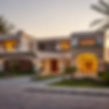 Luxurious Exteriors of Dubai Farmhouses Luxurious Dubai farmhouse exteriors showcasing modern architecture