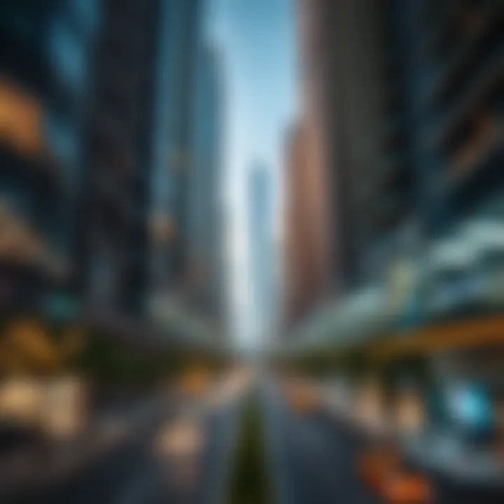 Future potential of Downtown Dubai represented by innovative urban developments