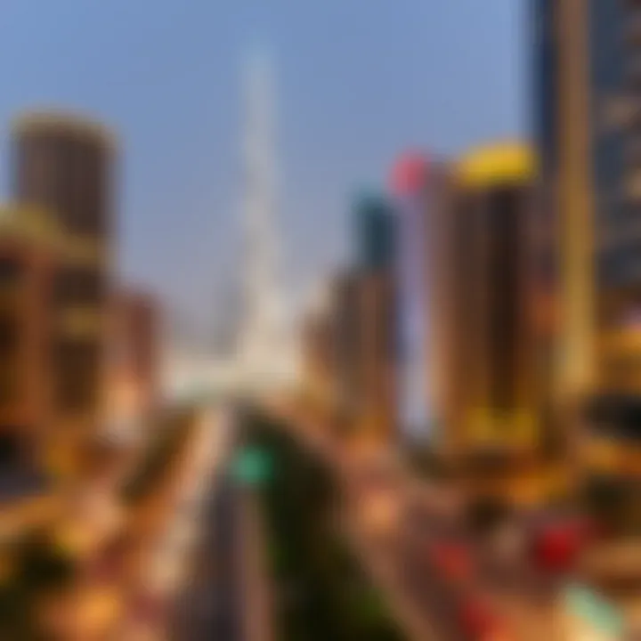 Historical timeline illustrating the evolution of Downtown Dubai