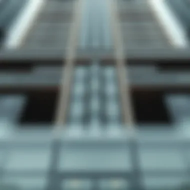 Facade Architecture of MBK Tower Architectural details showcasing the facade of MBK Tower