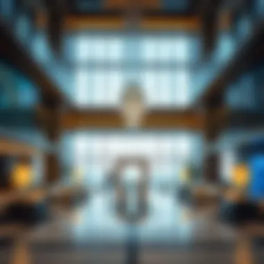 Interior Lobby Design of MBK Tower Interior lobby design highlighting luxury and elegance