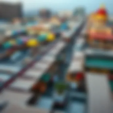 Aerial View of Mina Market Aerial view of the Mina market showcasing bustling activity