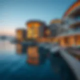 Stunning waterfront view showcasing the architectural beauty of Waters Edge.