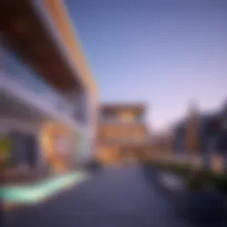 Overview of the modern architecture in Thumbay Al Jurf