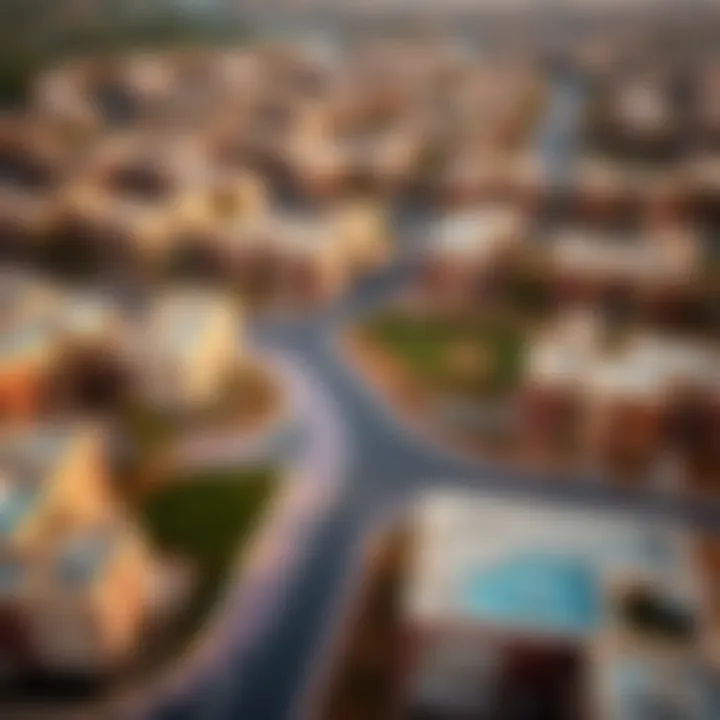 Residential Developments in Thumbay Al Jurf Aerial view of residential developments in Thumbay Al Jurf