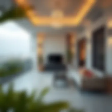 Outdoor space of a two-bedroom flat in Al Qusais