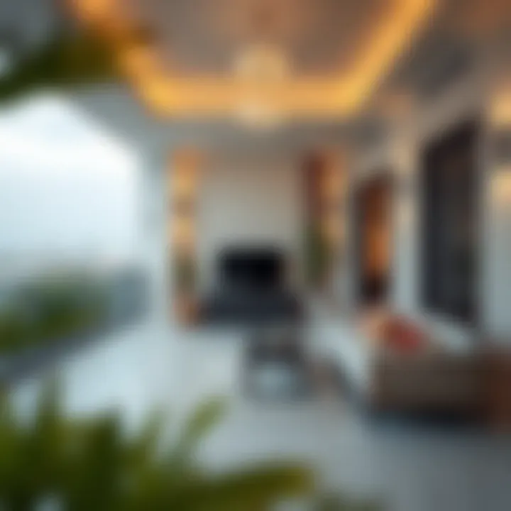 Outdoor space of a two-bedroom flat in Al Qusais