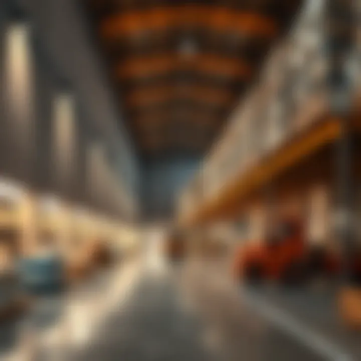 Visual representation of logistics advantages in Rashidiya for warehouse operations