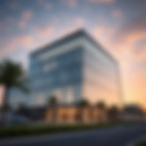 Modern office building in the UAE