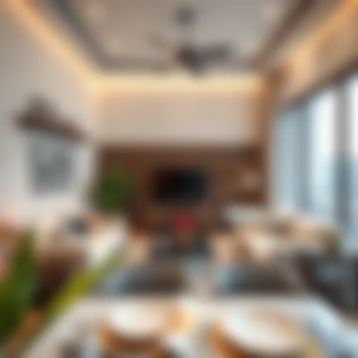 Cozy interior of a modern room rental in Al Rigga