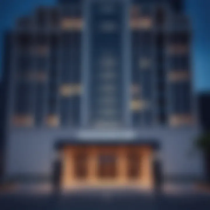 Exterior view of the Hassanicor Building showcasing its unique architectural features