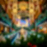 Luxurious Mall Decor for the Holiday Season Festive decorations in a luxurious UAE mall