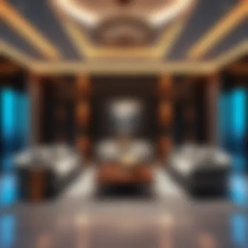 Luxurious living room showcasing high-end furniture