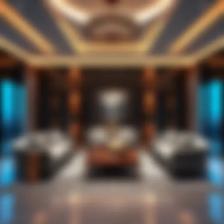 Opulence in Design: A Luxurious Living Room Luxurious living room showcasing high-end furniture