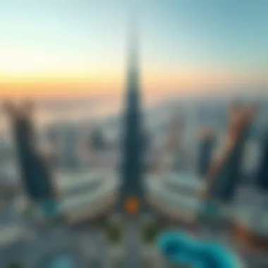 Panoramic view of the Dubai skyline featuring Jeewar Tower