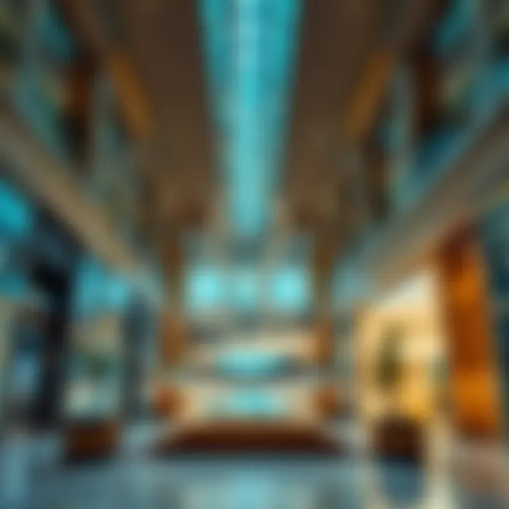 Eco-Friendly Interior of Masdar City Mall Interior of Masdar City Mall featuring eco-friendly facilities