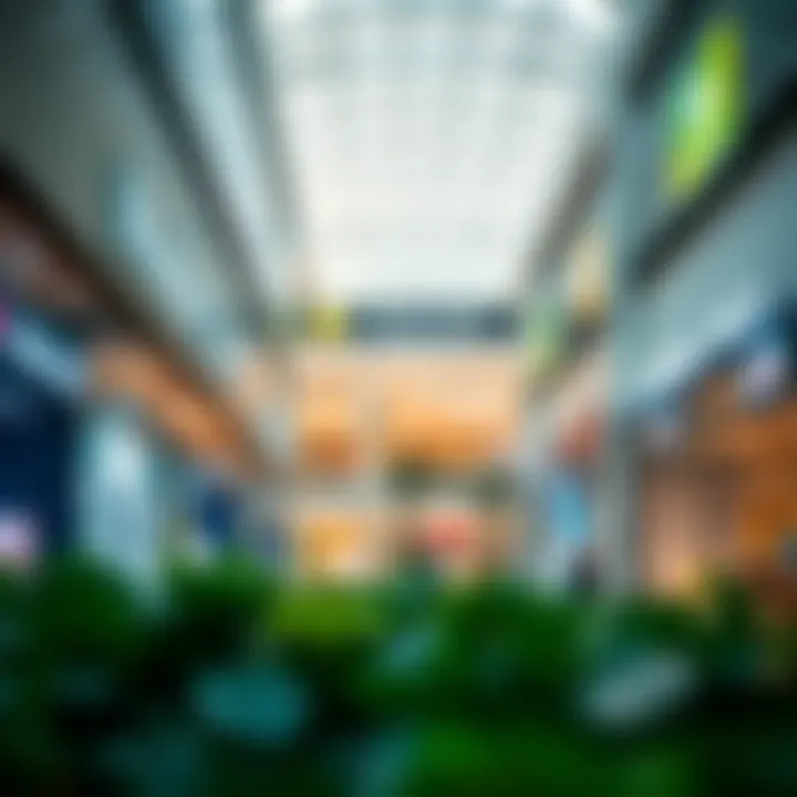 Promotional Retail Spaces in Masdar City Mall Shops and retail spaces in Masdar City Mall promoting sustainable brands