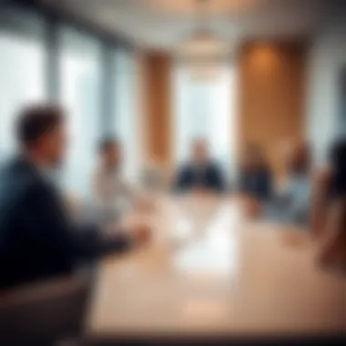 Investment Strategies Discussion Real estate professionals discussing investment strategies at Nesto