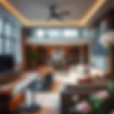 Elegant Interiors of Olivia Residences Luxurious living area inside Olivia Residences with contemporary furnishings