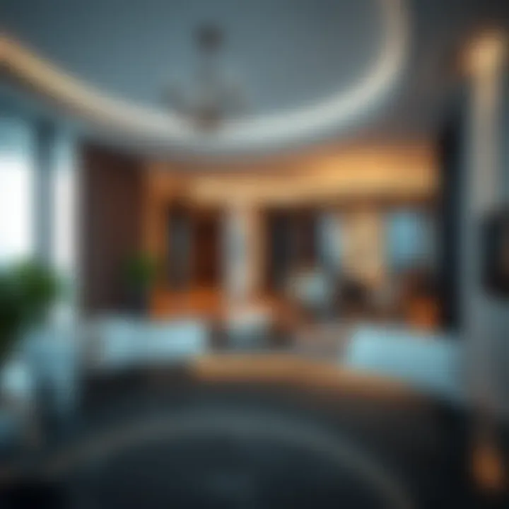 Modern apartment interior reflecting upscale design
