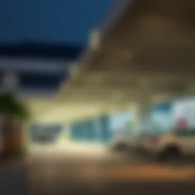 A modern parking facility in Dubai showcasing innovative design