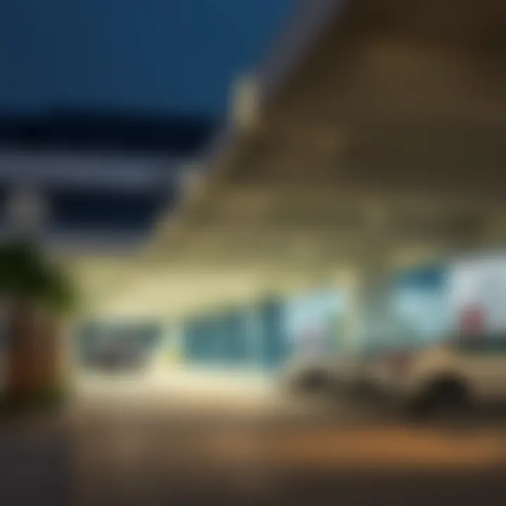 A modern parking facility in Dubai showcasing innovative design