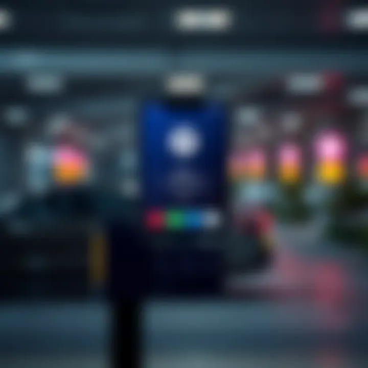 A smart parking app interface displaying real-time availability