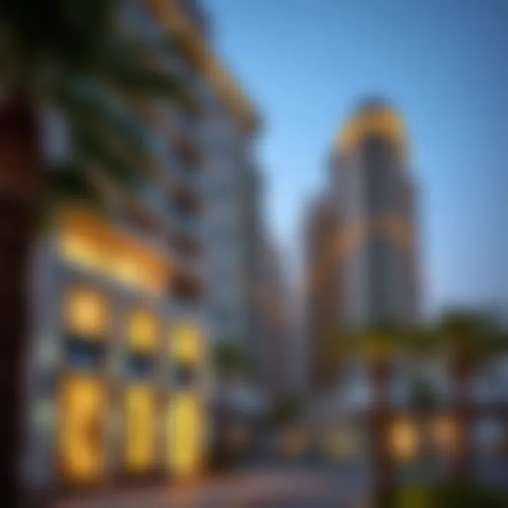 Architectural Marvel of Plazzo Heights Stunning view of Plazzo Heights facade