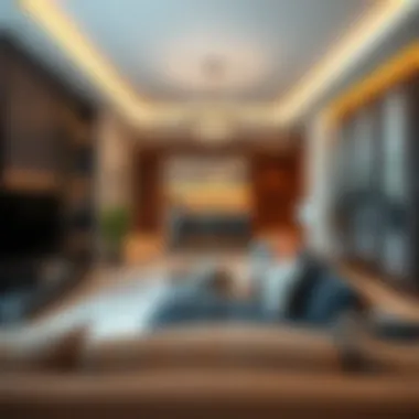 Luxury Apartment Interior in Dubai A stylish interior of a luxury apartment in Dubai, reflecting modern design and consumer preferences.