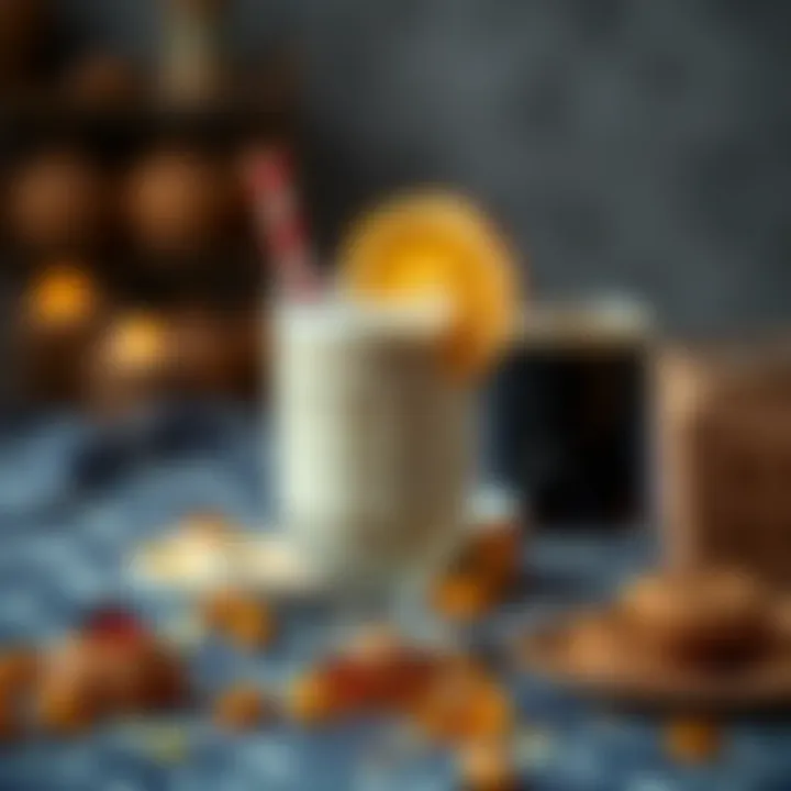 Traditional Arabic sweets and beverages for Ramadan