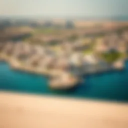 Aerial view of Nakheel's developments in Ras Al Khaimah showcasing luxury villas and villas near the coast