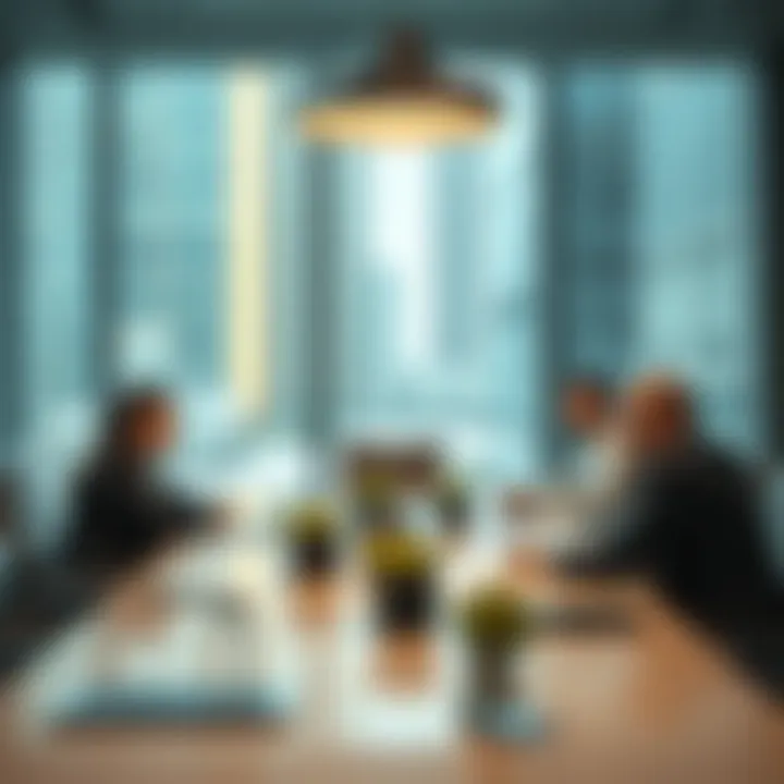 Strategic planning meeting at Reportage Properties headquarters