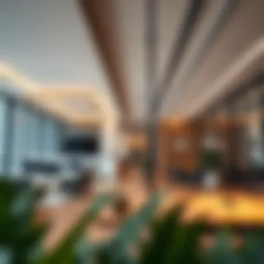 Modern business centre interior showcasing sleek design and functionality